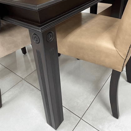 Zimbali Glass Top Dining Table